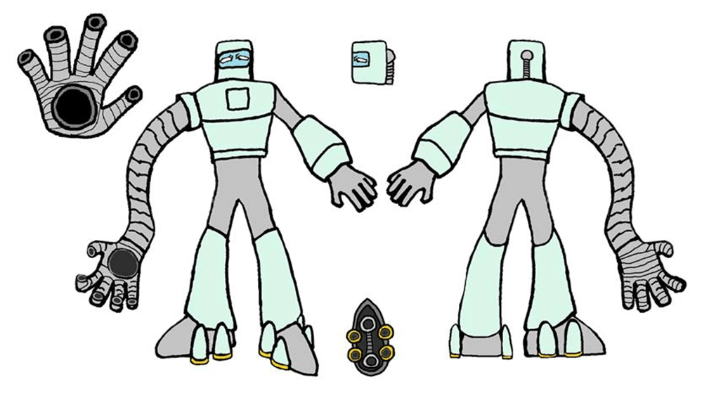 Rockman Mega Man Dual Override Robot Master Design Contest - submission example