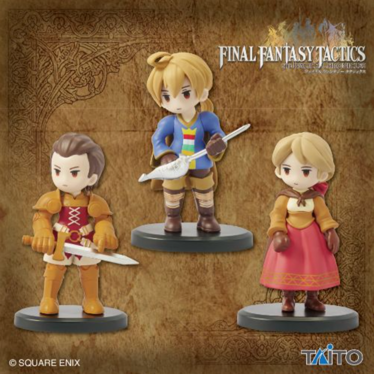 Final Fantasy Tactics Mini Figures Include Ramza, Delita, Alma 