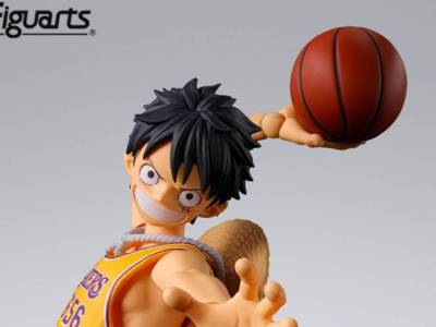 SH Figuarts One Piece Luffy Uniform Wears LA Lakers Uniform