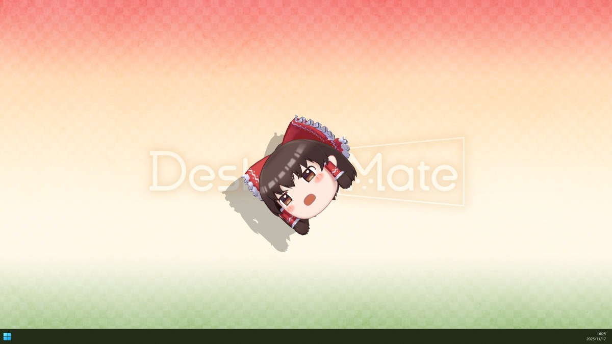 Desktop Mate obtiene el DLC Touhou Reimu antes de VOCALOMAKETS 
