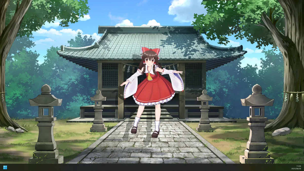 Desktop Mate obtiene el DLC Touhou Reimu antes de VOCALOMAKETS 