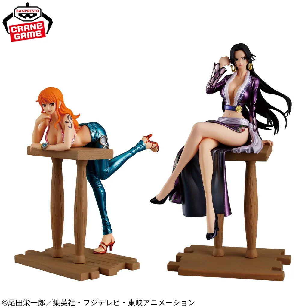 One Piece Grandline Journey Nami and Boa Hancock Figures Return
