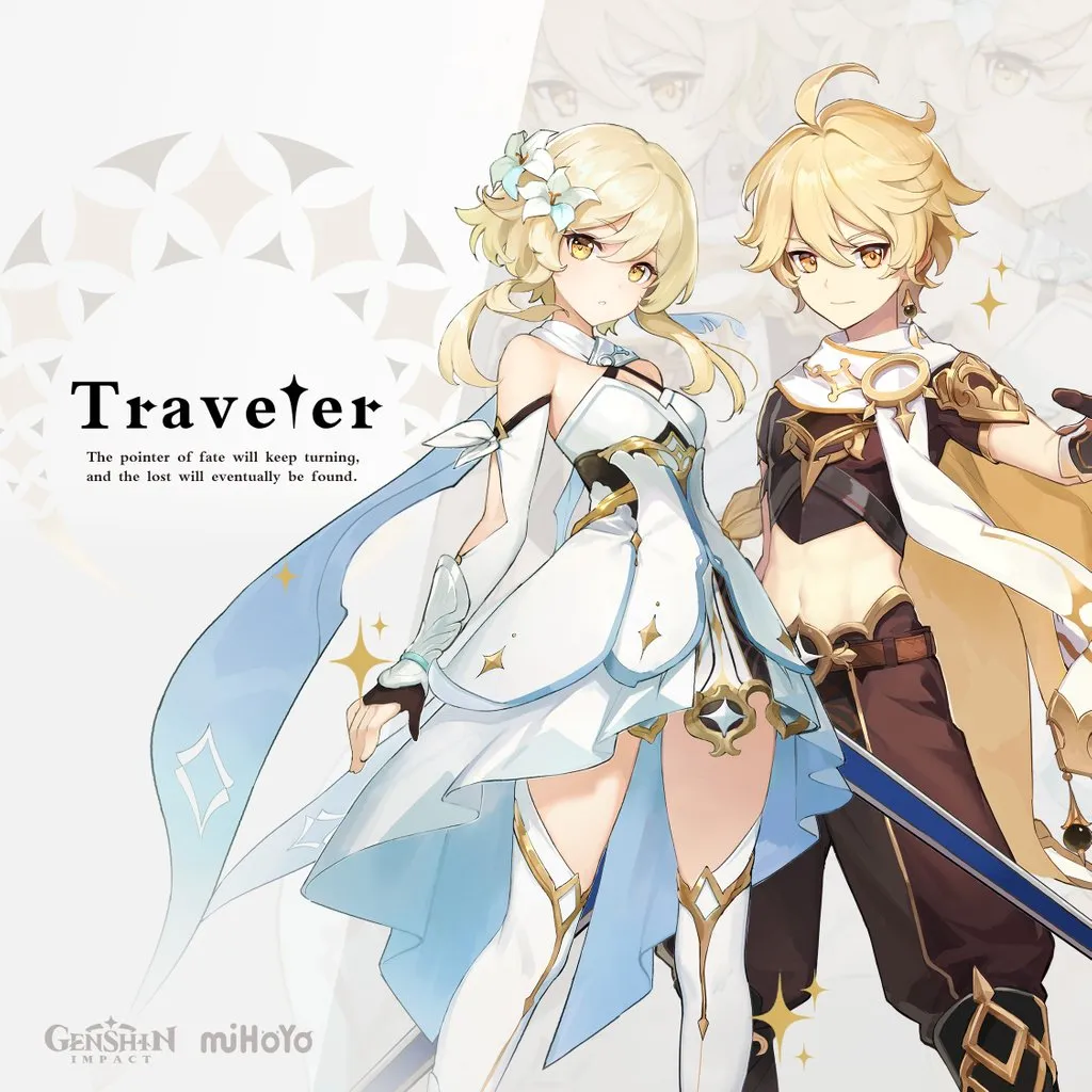 Genshin Impact Aether and Lumine Traveler Art Shows New Outfits