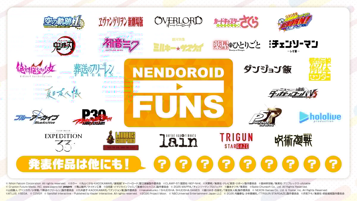 Persona, Expedition 33, and Danganronpa Nendoroid Figures Teased