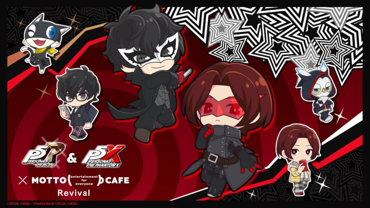 Persona 5 Royal and The Phantom X cafe revival at Motto Cafe in Osaka