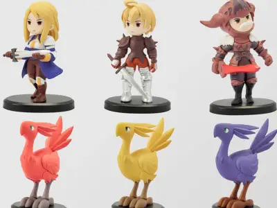 Final Fantasy Tactics Miniature Figures Being Sold as a Set