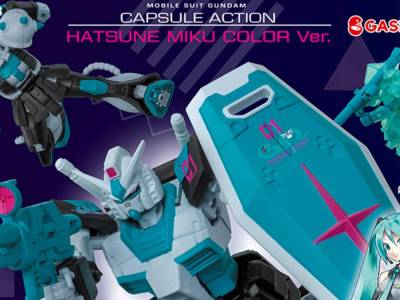 Gundam Capsule Action Hatsune Miku Color Model Kits Head to Gashapon Machines