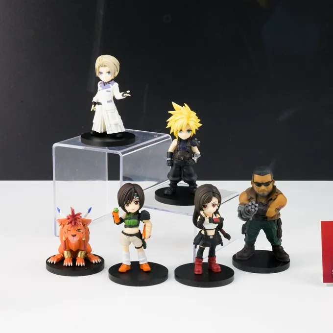 See FFVII Rebirth Play Arts Shin Tifa and Adorable Arts Figures 