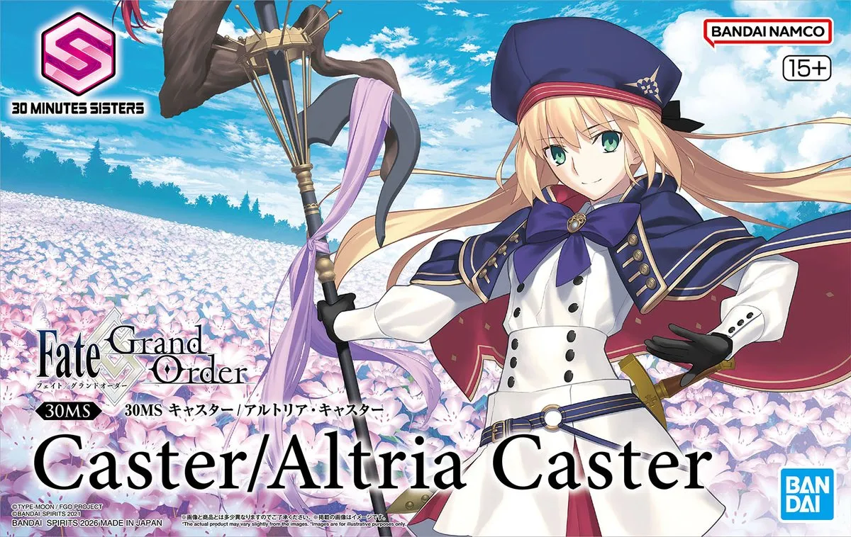 The FGO 30MS model kit of Altria Caster debuts in Japan this week and is based on her Stage 2 appearance launches soon.
