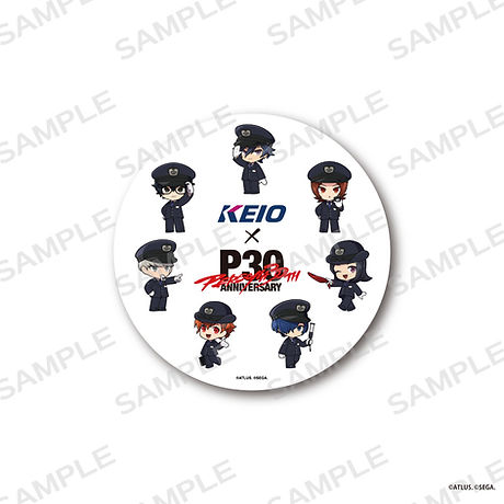 Persona 30th anniversary Keio pop-up shop merchandise 4 - big badge