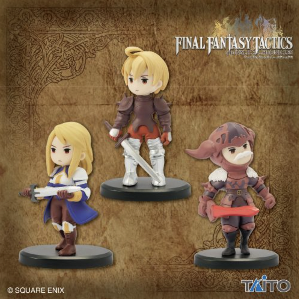 Next Final Fantasy Tactics Mini Figures Are Ramza, Agrias, Goffard 
