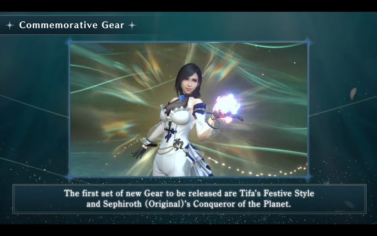 2.5 FFVII Ever Crisis Anniversary Features Tifa and Sephiroth Costumes 