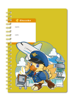 square enix airport pop-up store chocobo notebook