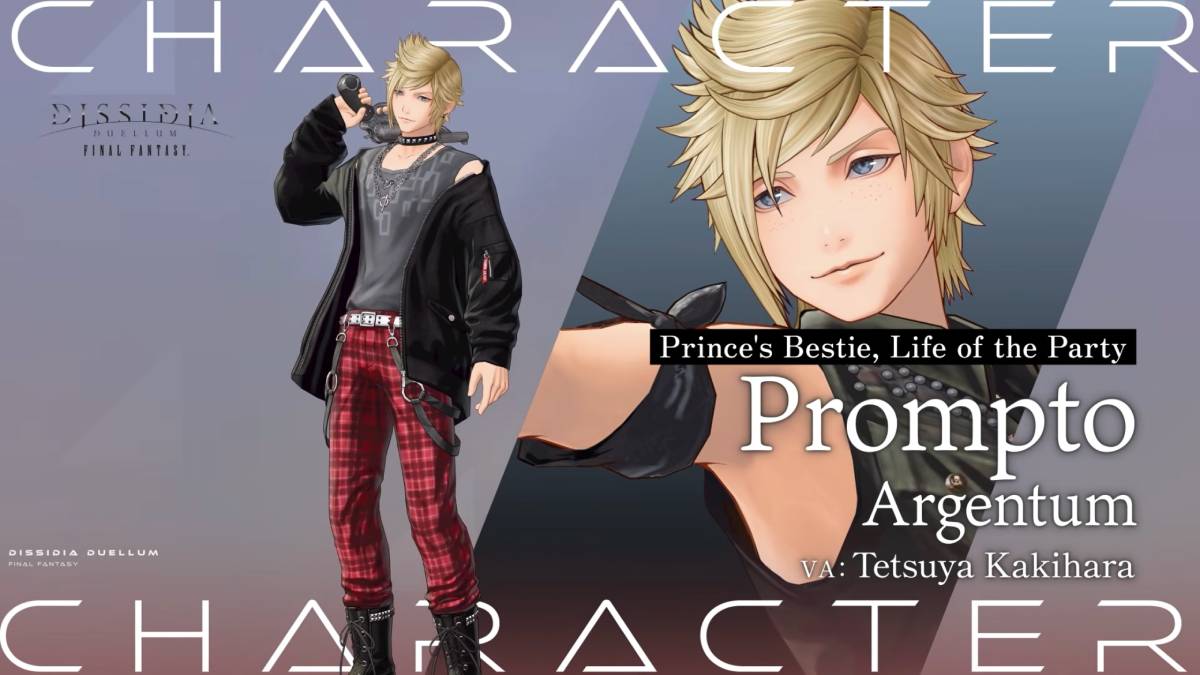 First Dissidia Duellum Final Fantasy Character Trailer Stars Prompto