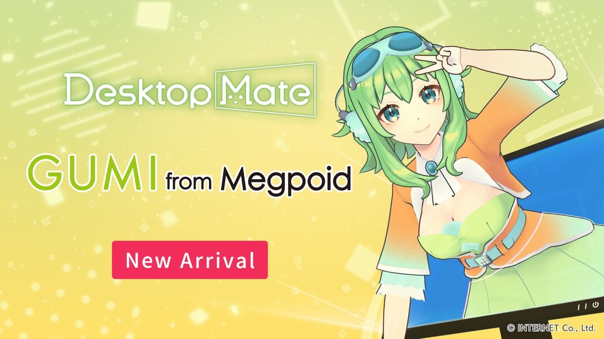 Next Desktop Mate DLC Character Is the Gumi Megpoid Vocaloid