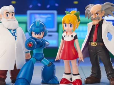 New Mega Man figures of Mega Man, Roll, Dr Light, and Dr Wily are all joining Kotobukiya's Oshi Works line this year.