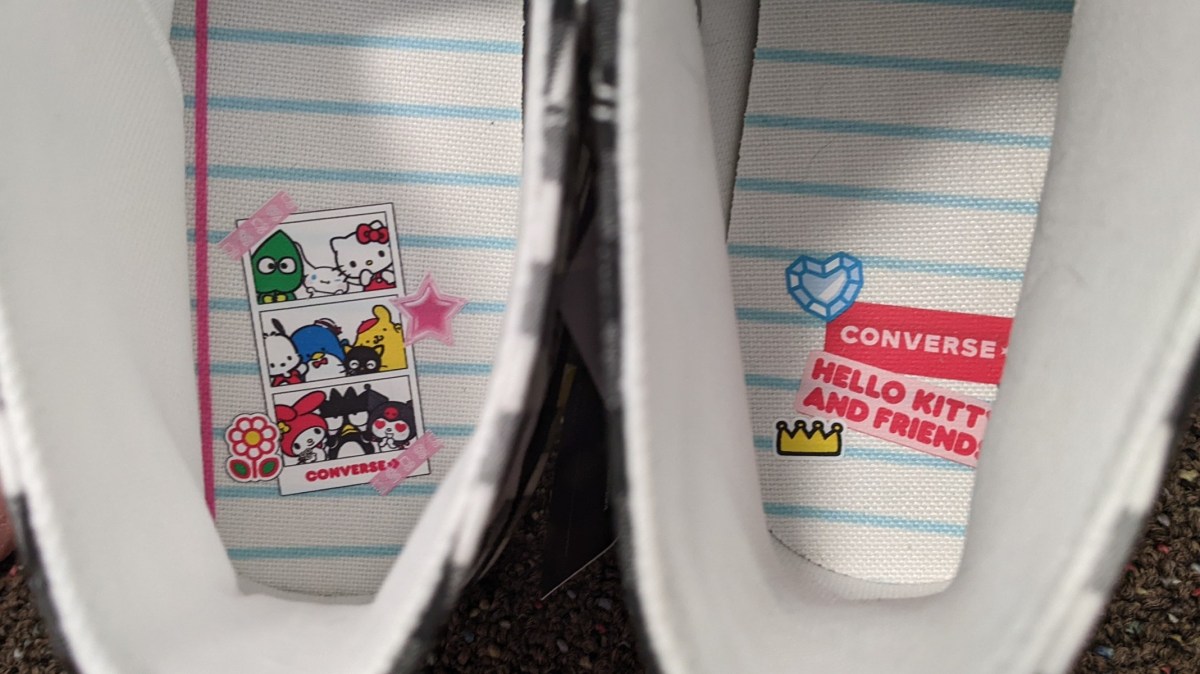 The Converse x Hello Kitty and Friends Chuck Taylor All Star Picnic high-top sneakers are limited edition shoes I don’t have to “baby.” 