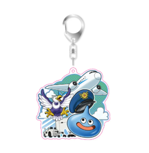 square enix airport pop-up store slime keychain