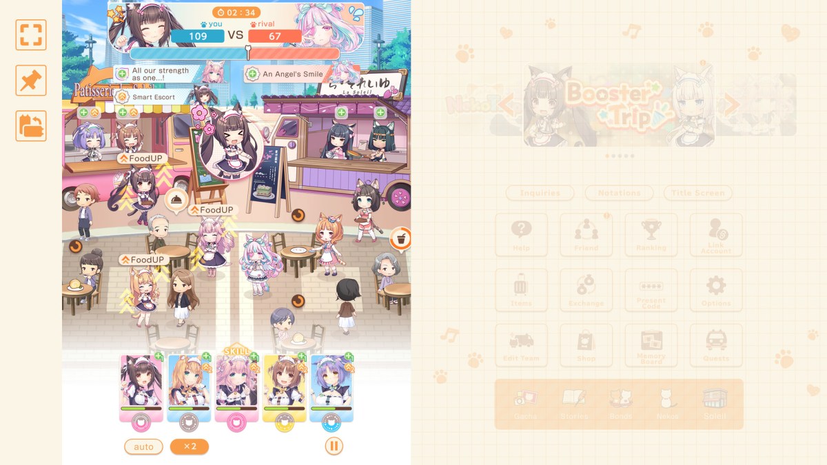 The new Nekopara Sekai Connect mobile game will be out next month, then come to PCs later this year. 