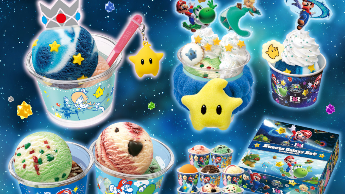 Super Mario Galaxy Baskin-Robbins exclusive ice cream in Japan