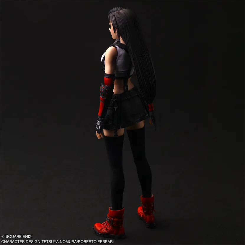 Final Fantasy VII FFVII Rebirth Tifa Lockhart Play Arts Shin figure - full 2 - back diagonal