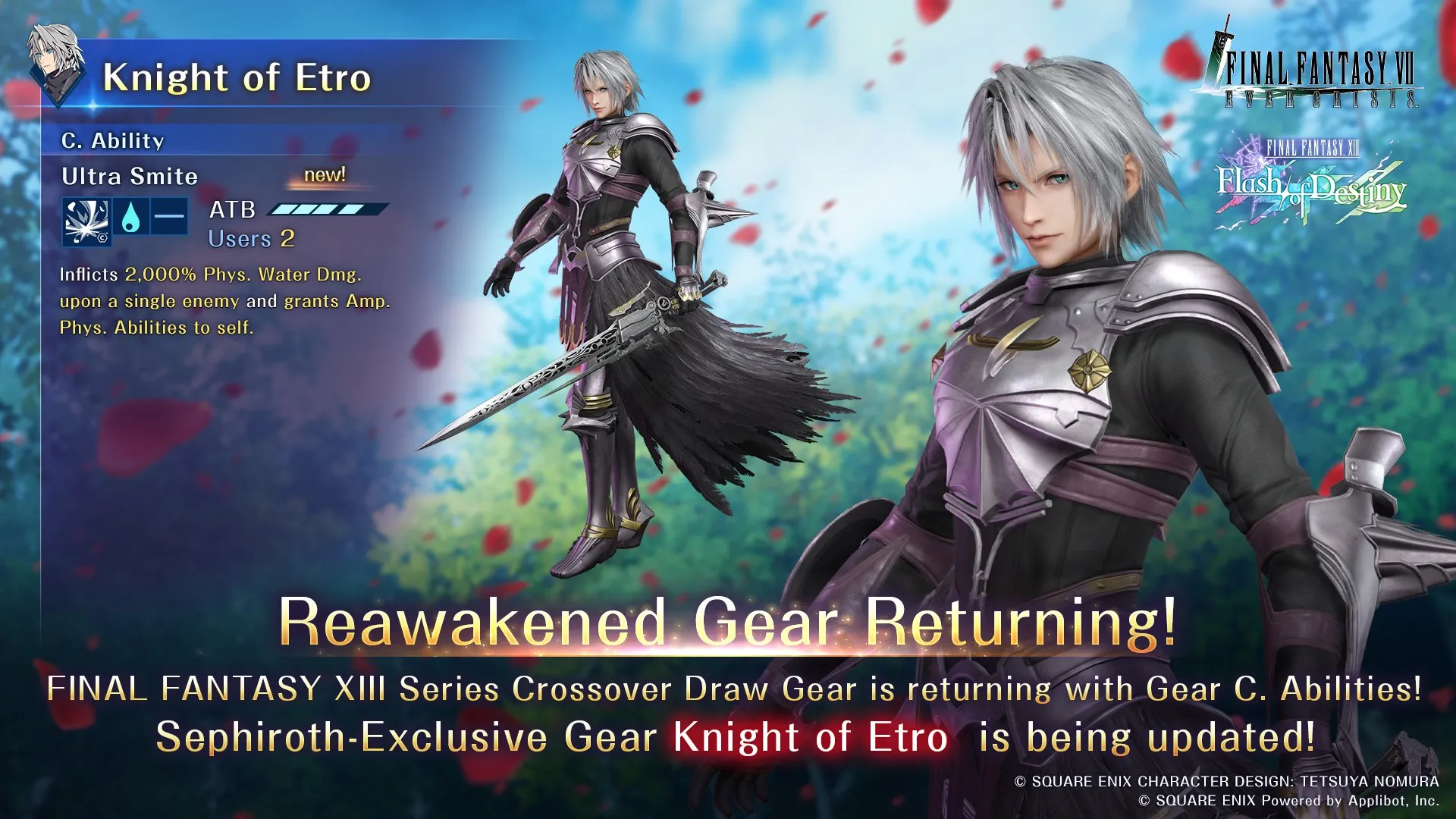 FFXIII Costumes and Weapons Return to FFVII Ever Crisis