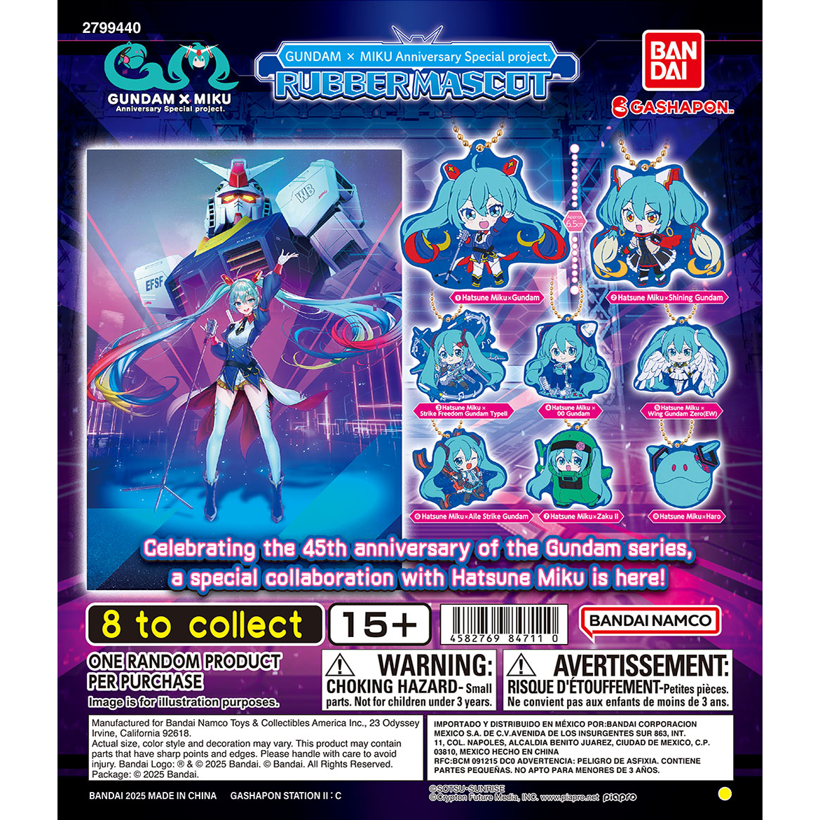 Gundam x Miku Anniversary Special Project Keychains Return 