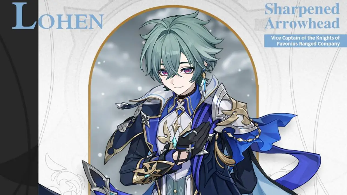 Lohen of the Favonius Knights Joins Genshin Impact