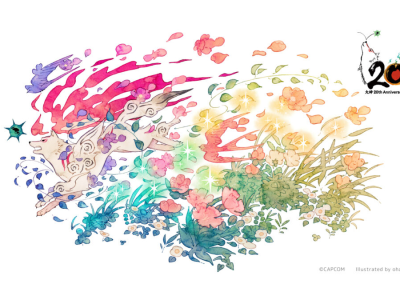 Okami 20th anniversary illustration by oharuchan to be used as merchandise design