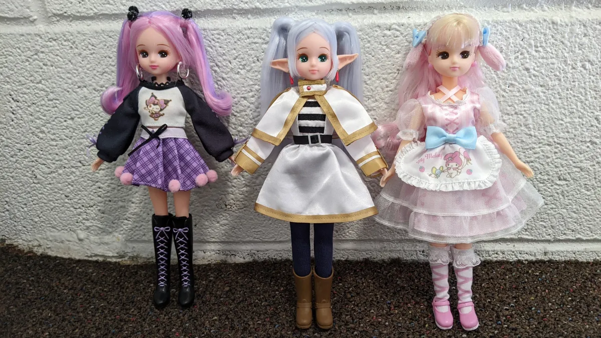 Licca Frieren and Sanrio Crossover Dolls Nail the Details Kuromi My Melody