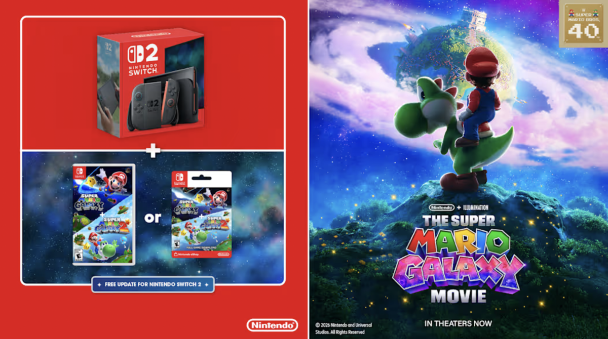 New Switch 2 Offer Features Super Mario Galaxy Games