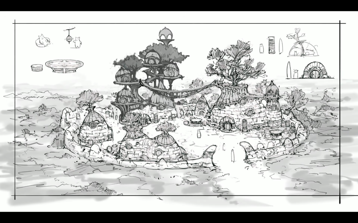 FFXIV Evercold Concept Art for Characters Towns Locations Shared character final fantasy xiv