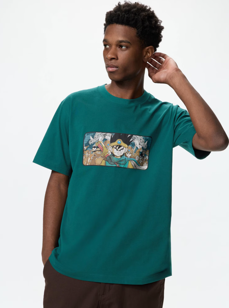 The next Uniqlo game crossover collection of shirts involves items inspired by the Dragon Quest series' heroes and monsters. 