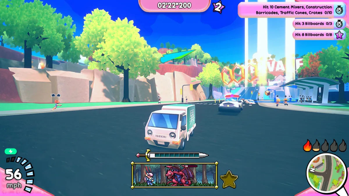 Truck-kun is Supporting Me from Another World is an isekai game about driving the truck that sends people to a fantasy world. 