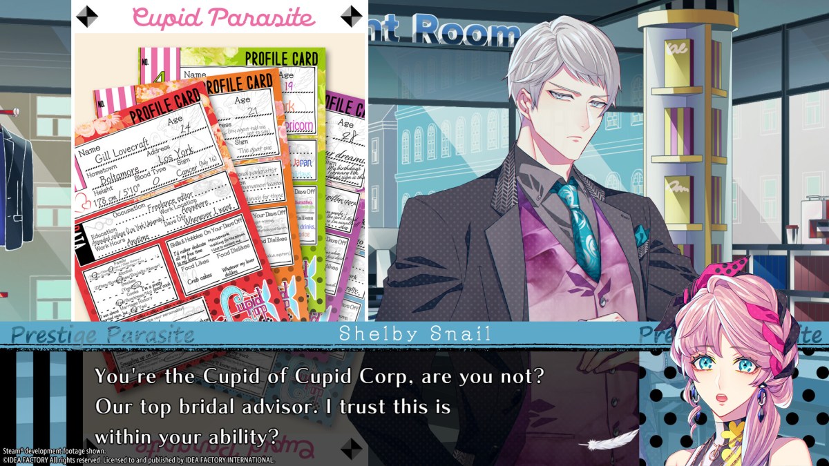 A PC version of the Switch otome game Cupid Parasite is on the way, and the Steam page is already live for it. 