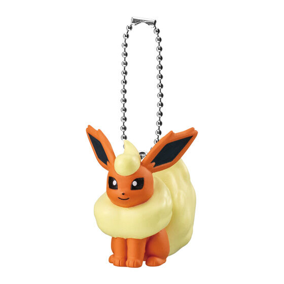 The next Pokemon Gashapon line in Japan is a set of Swing Collection keychains consisting of five fire type characters. 