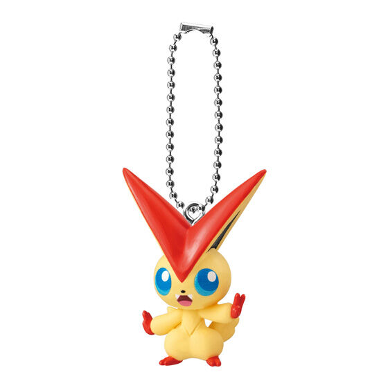 The next Pokemon Gashapon line in Japan is a set of Swing Collection keychains consisting of five fire type characters. 