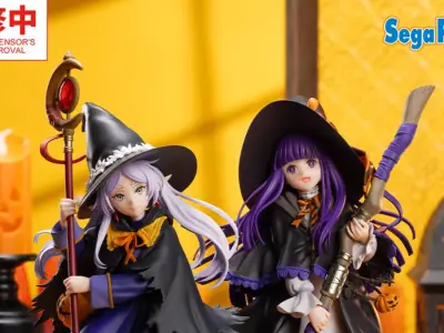 Frieren and Fern Dress as Witches in Halloween Figures