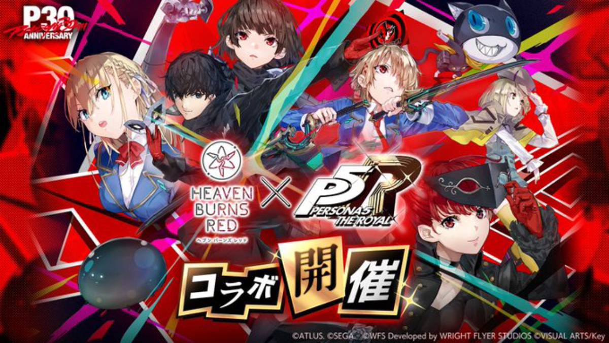 Heaven Burns Red Persona 5 Royal Event Stars Queen, Violet, and Tsukasa Tojo
