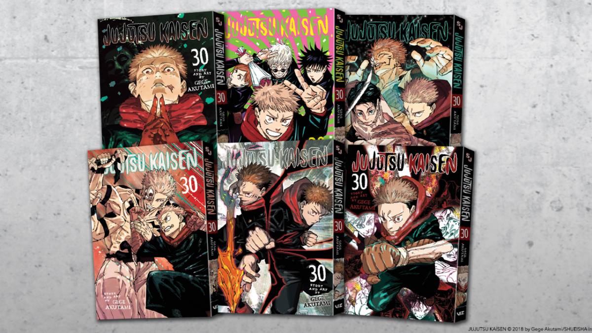 Jujutsu Kaisen volume 30, the final volume of the manga, is now out in English, as are five variant covers of the last entry.
