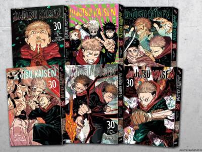 Jujutsu Kaisen volume 30, the final volume of the manga, is now out in English, as are five variant covers of the last entry.