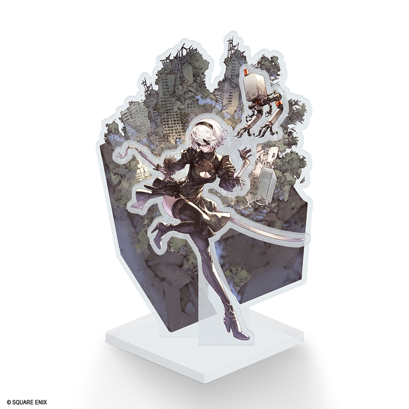 NieR Automata 9th anniversary merchandise by Raita Kazama - acrylic diorama 1 - 2B