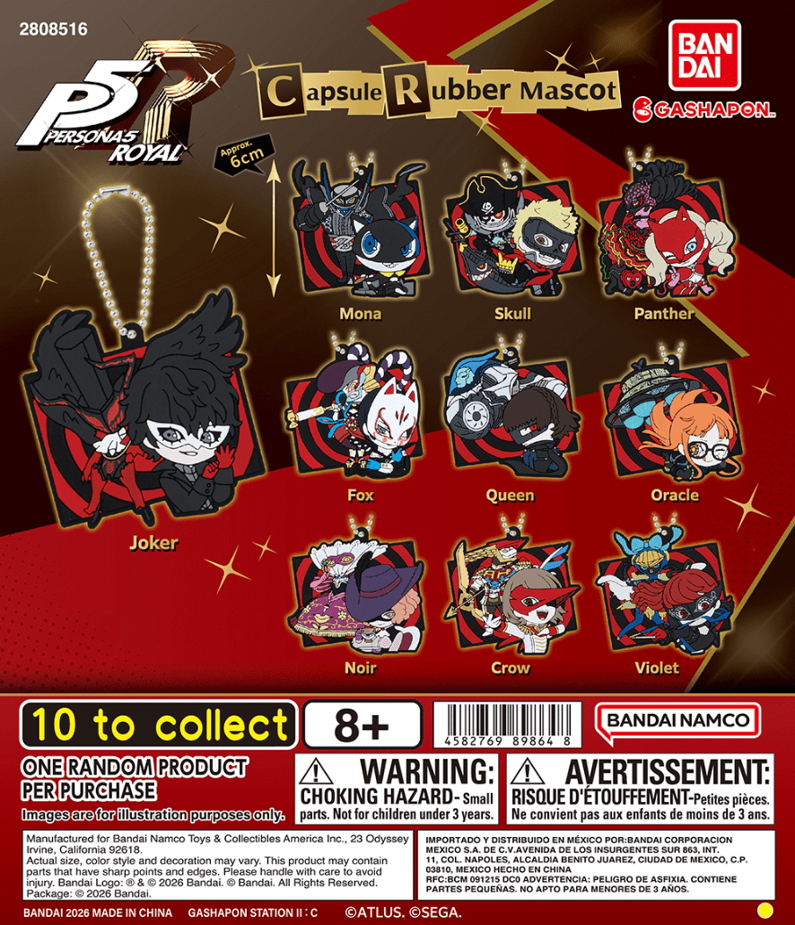 Persona 5 Royal Keychains Finally Get to US and Canada Gashapon Machines