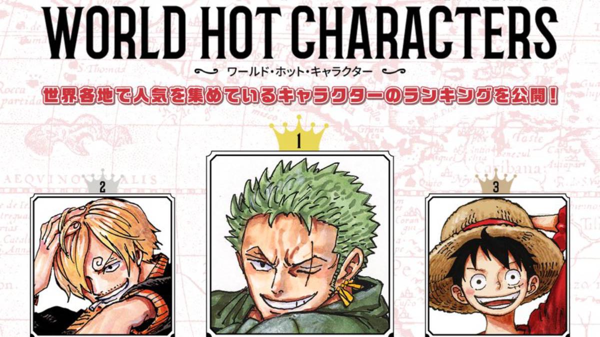Zoro Tops Every Region’s One Piece World Top 100 2nd Character Poll Weekly Results
