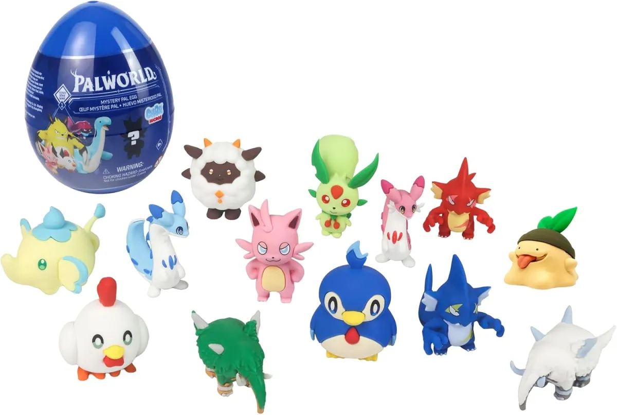 Palworld articulated Pal toys and sets of small blind box Mystery Egg figures are both on the way this summer.