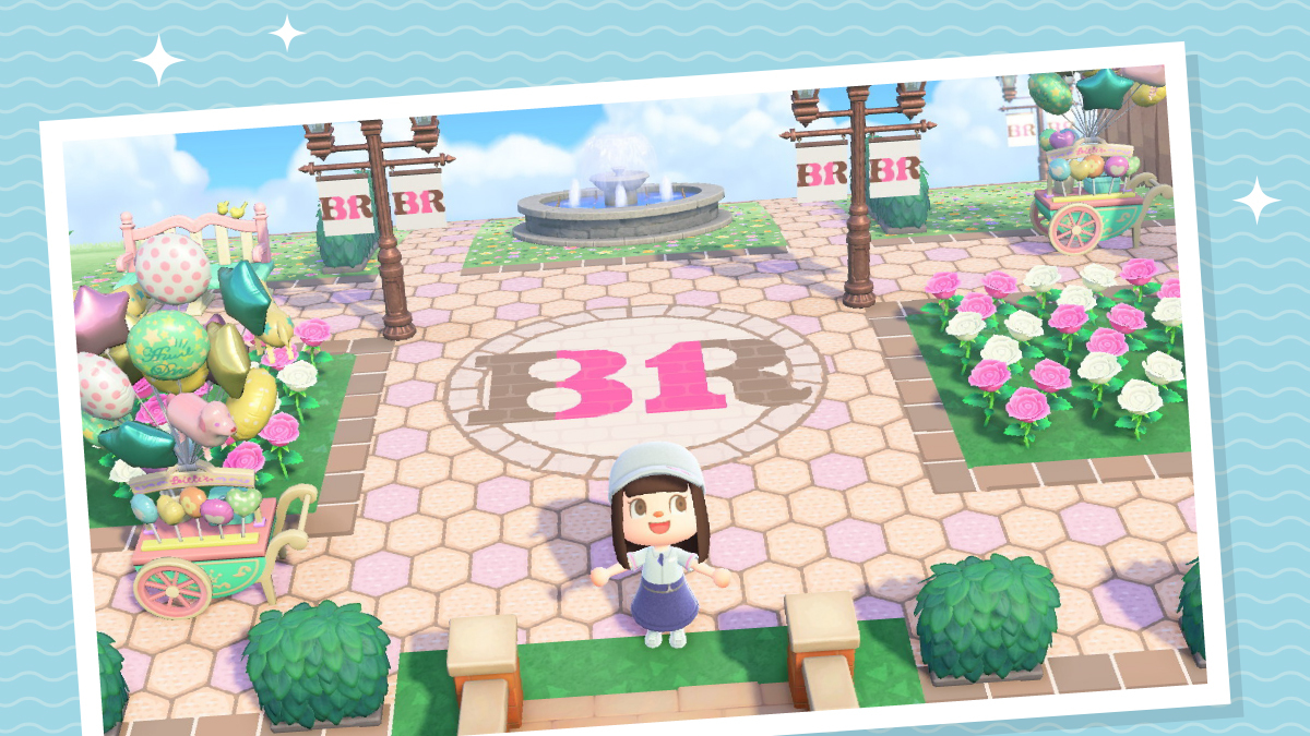 Baskin-Robbins island in Animal Crossing New Horizons