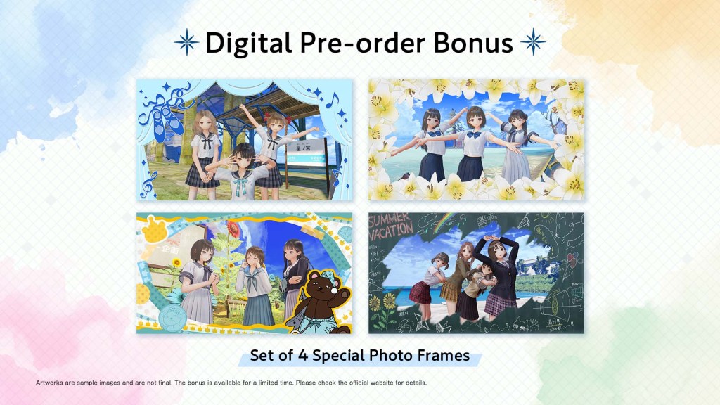 Blue Reflection Quartet Games Pre-Order Bonus Aid Photo Mode