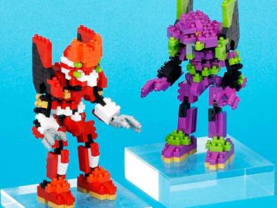 Build Evangelion EVA Unit 01 and 02 With Nanoblock Kits This Fall