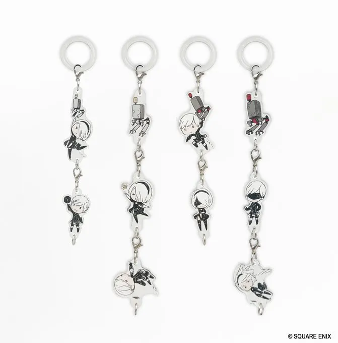 New NieR: Automata 2B and 9S Charms Connect to Each Other
