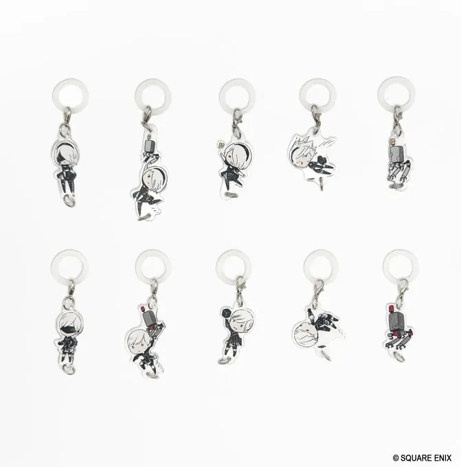 New NieR: Automata 2B and 9S Charms Connect to Each Other